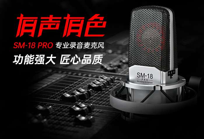 新品发布 | 有声有色—得胜SM-18 PRO专业录音麦克风